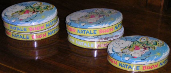 n.Lotto biscottiere, latta