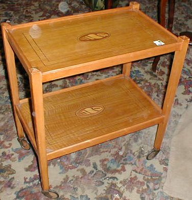 n.Carrellino servitore, dimensioni 60x37x88, anno 1920 ca., rovere, provenienza Inghilterra