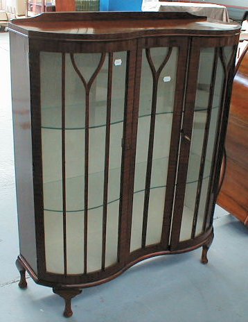 n.Vetrinetta, dimensioni 100x36x119, mogano