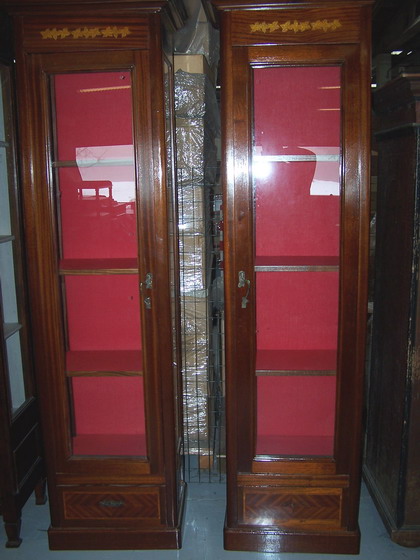 n.Coppia colonne, dimensioni 66x38x213, anno primo '900 ca., mogano, provenienza Inghilterra