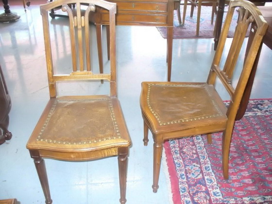 n.6 sedie, dimensioni 45x42x97, anno 1800 ca., noce, provenienza Francia